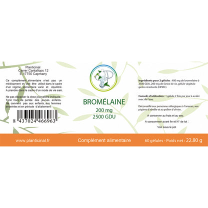 Bromélaine 200 mg 2500 GDU Pack Promo x 5