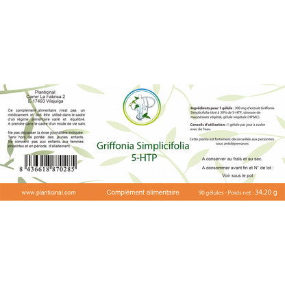 Griffonia Simplicifolia 100 mg de 5HTP